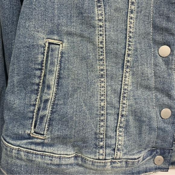 TORRID Denim Trucker Sherpa Jacket Size 00 - Picture 6 of 16